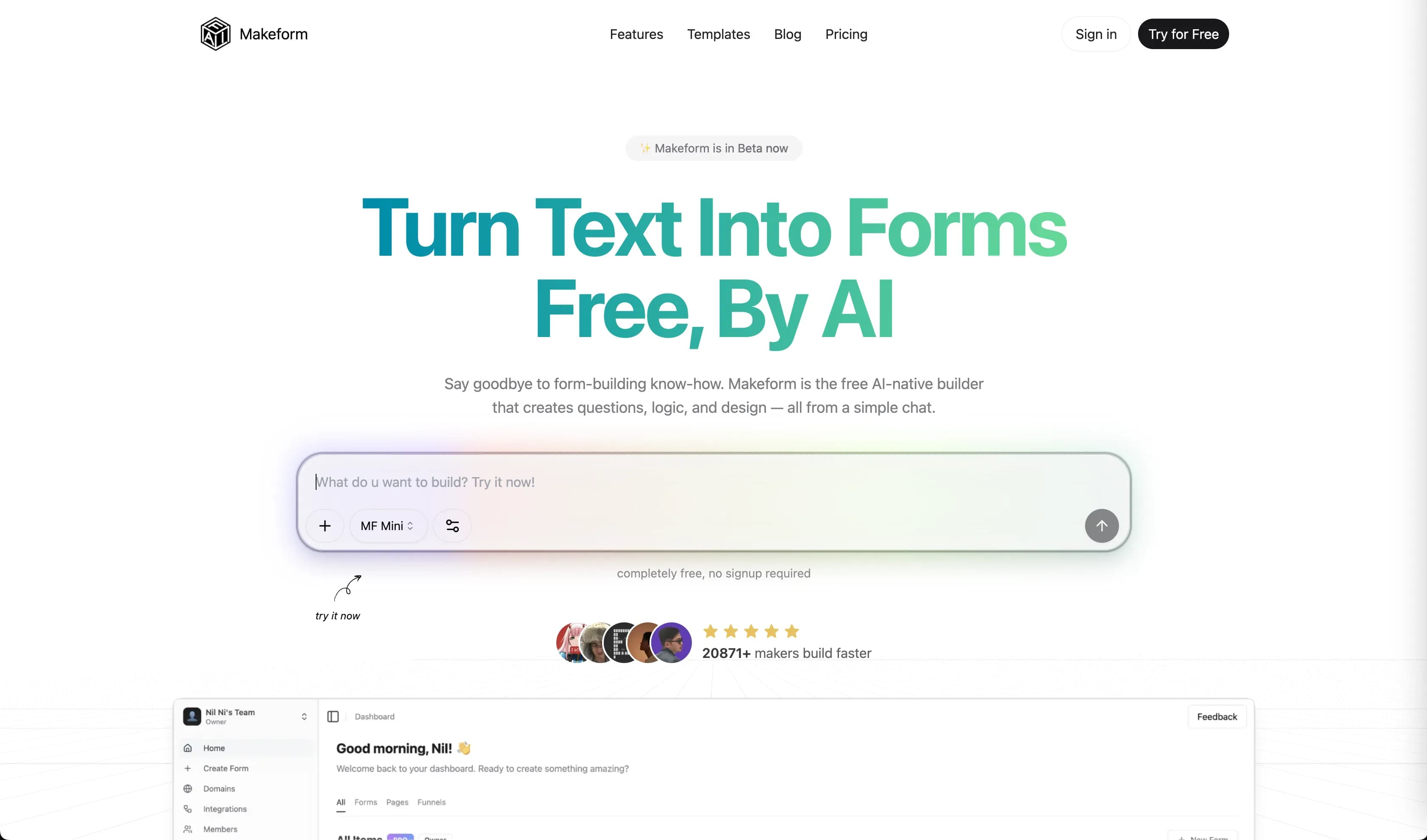 MakeForm, built on AnotherWrapper